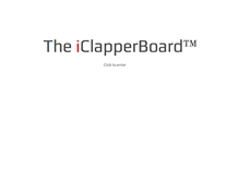 Tablet Screenshot of iclapperboard.com